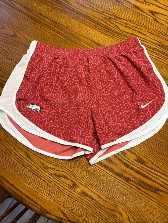 Nike Pants - Nike Women's Red Athletic Shorts with White Trim